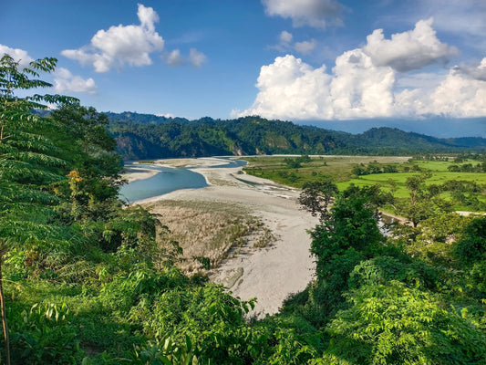 The Dehing River in Assam, India